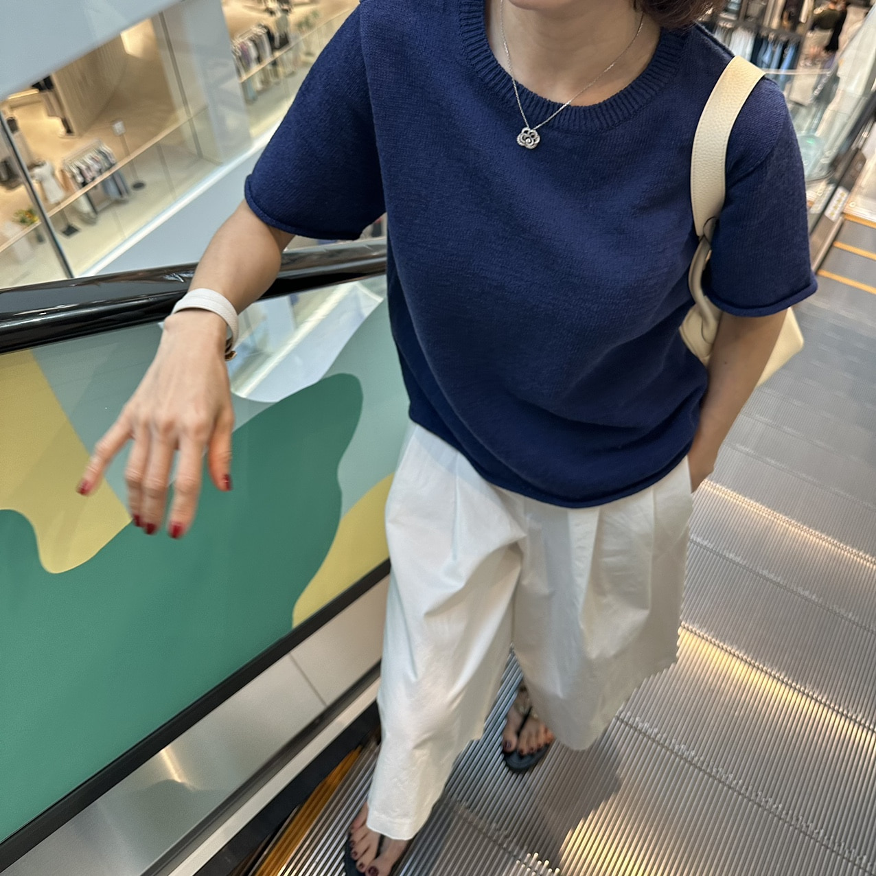 돌돌이 한지 니트