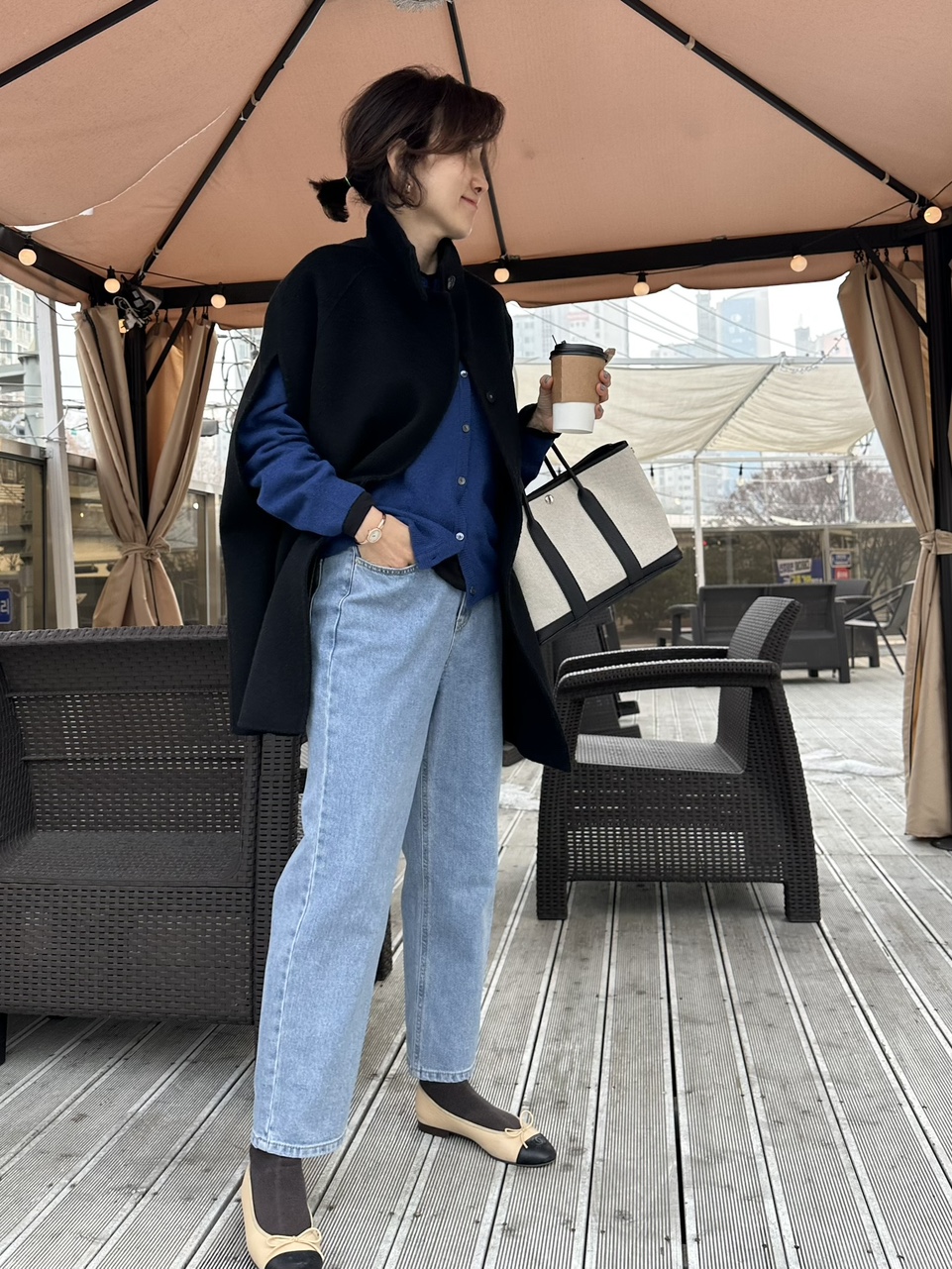 올스 스판 연청데님(뒷밴딩)