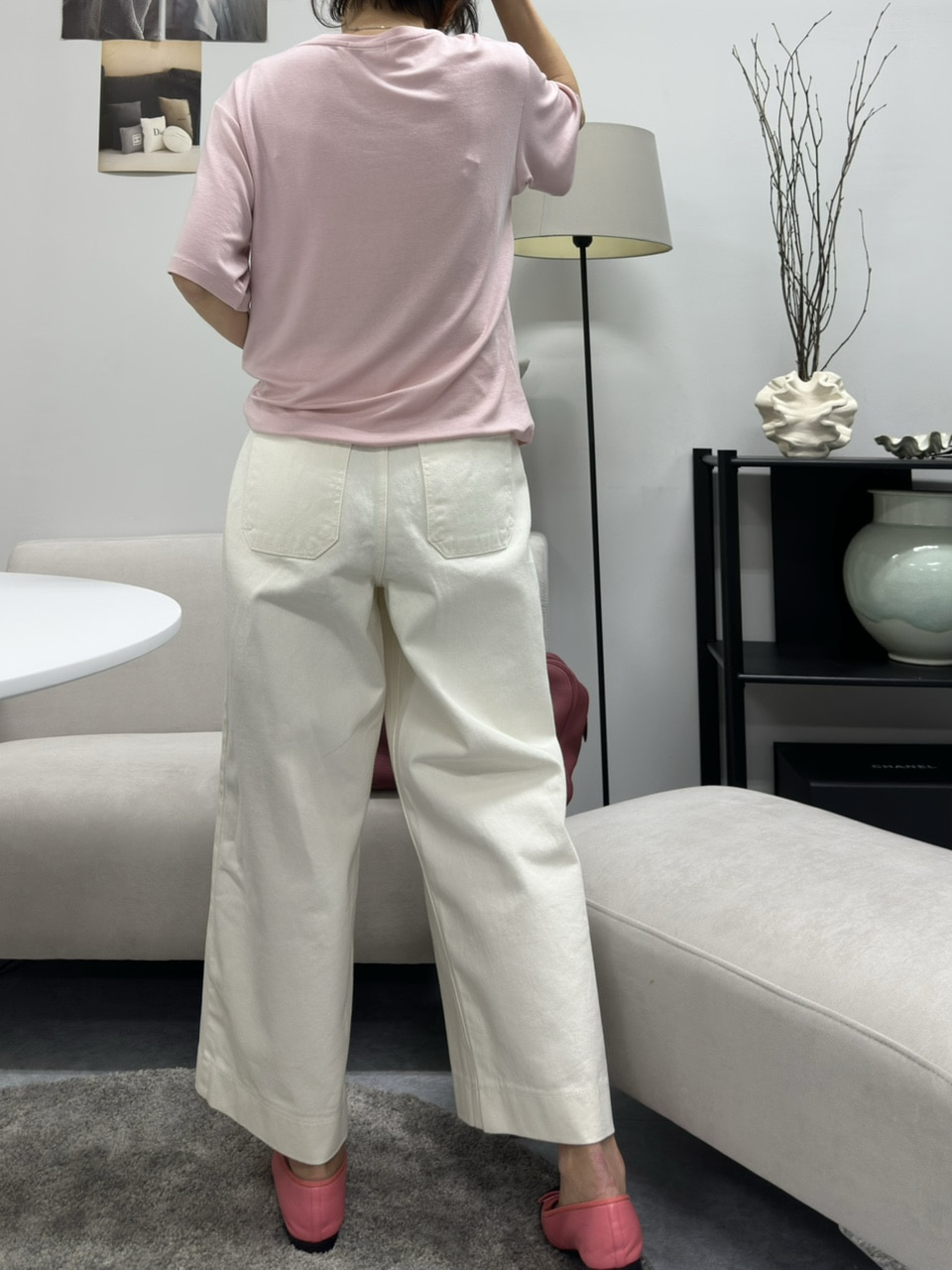 (강추 재진행) 카프리 크림 팬츠