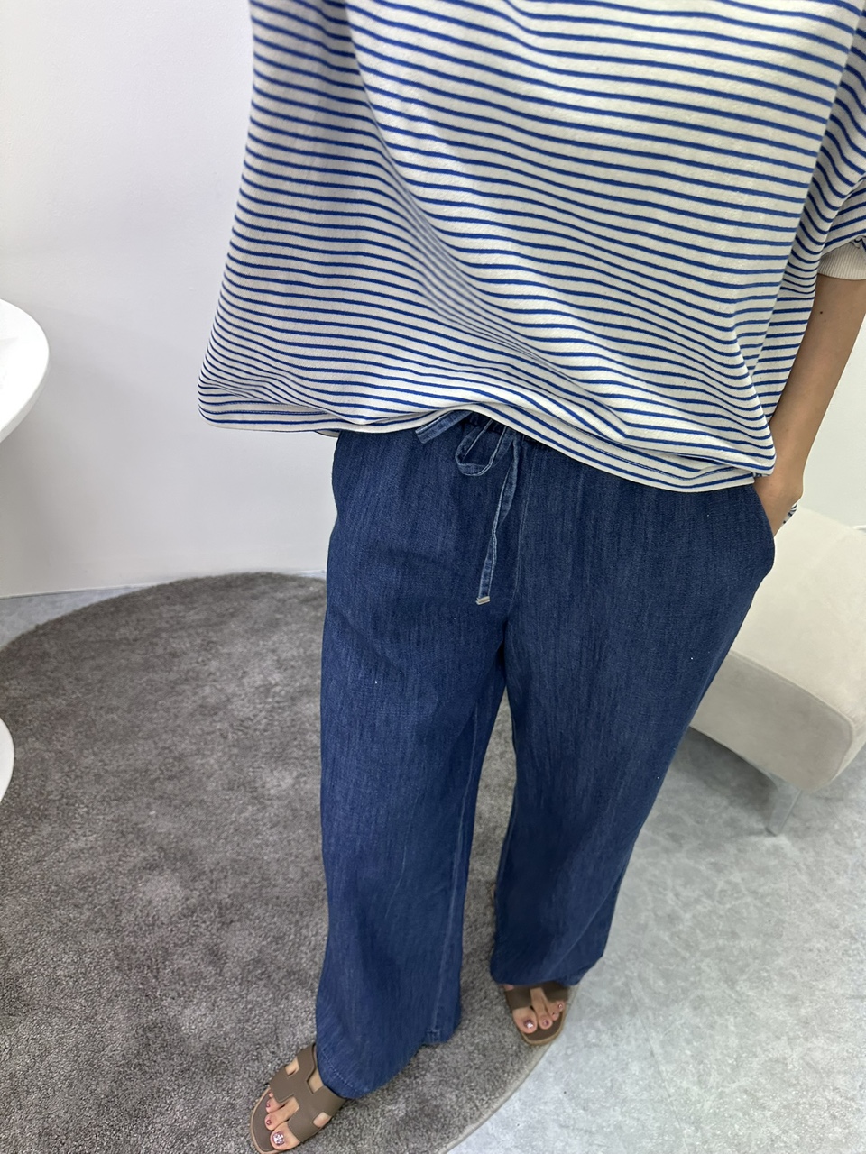 이지 밴딩 데님(2사이즈)