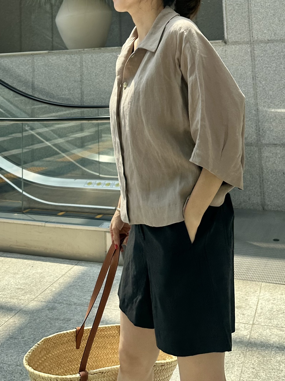 (가성비자켓 추천) 워홀 뒷핀턱 린넨 자켓(2컬러)
