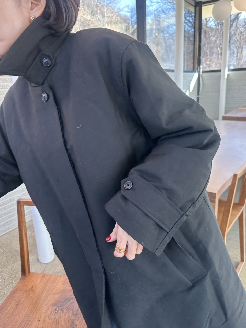 (made 바로발송) 베럴 비조 싱글 퍼 트렌치