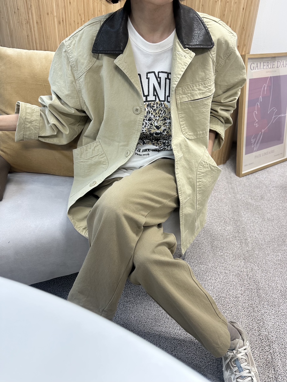 카라배색 워크자켓