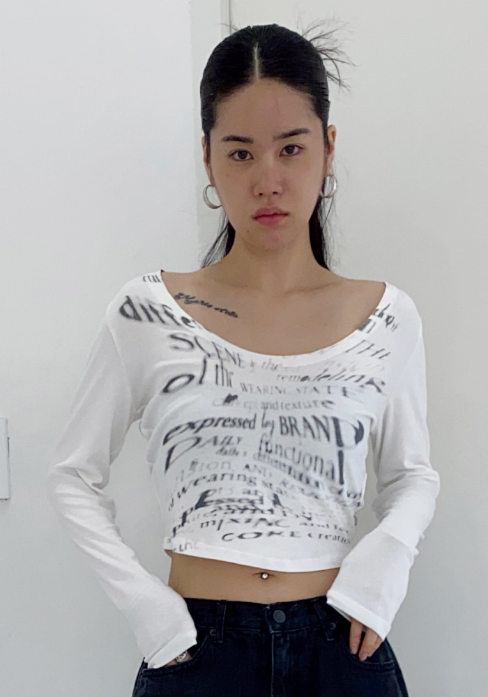 volume lettering tee | Thao