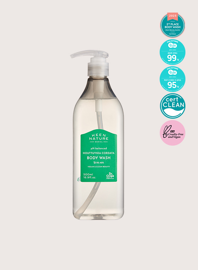 약산성 어성초 바디워시 500ml, 피지 감소 및 각질 케어를 위한 바디워시
