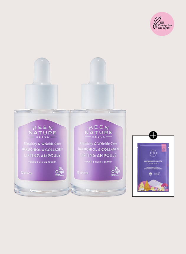 닥터올가 바쿠치올 &amp; 콜라겐 탄력 모공 앰플 30ml  x 2개+[증정] 콜라겐마스크팩 1매