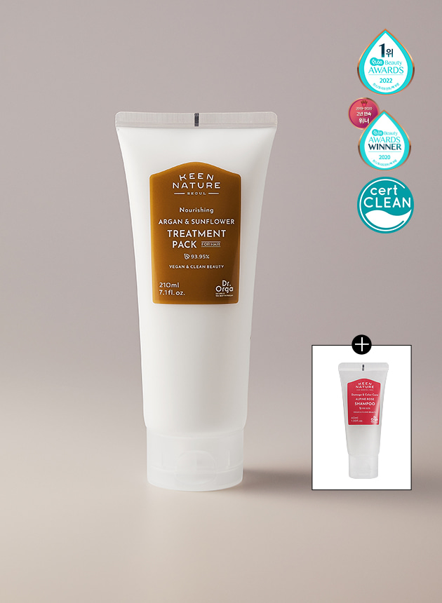 닥터올가 아르간 트리트먼트 헤어팩 210ml 제품, 모든 피부 타입에 적합한 무실리콘 헤어팩