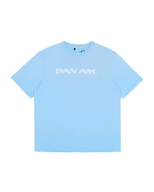 블루아이스 PAN AM 로고 숏슬리브티 1105 라이트블루