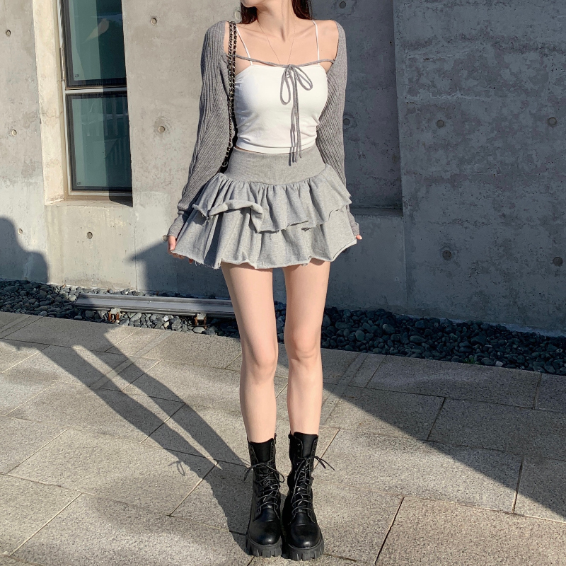 미니 스커트 모델 착용 이미지-S1L25