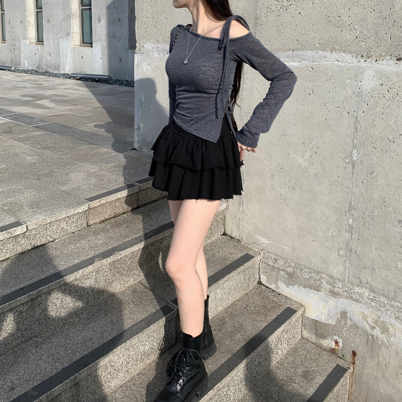 미니 스커트 모델 착용 이미지-S1L20