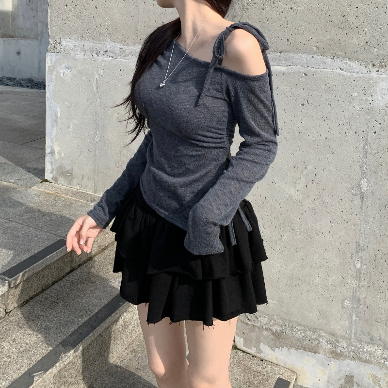 미니 스커트 모델 착용 이미지-S1L15