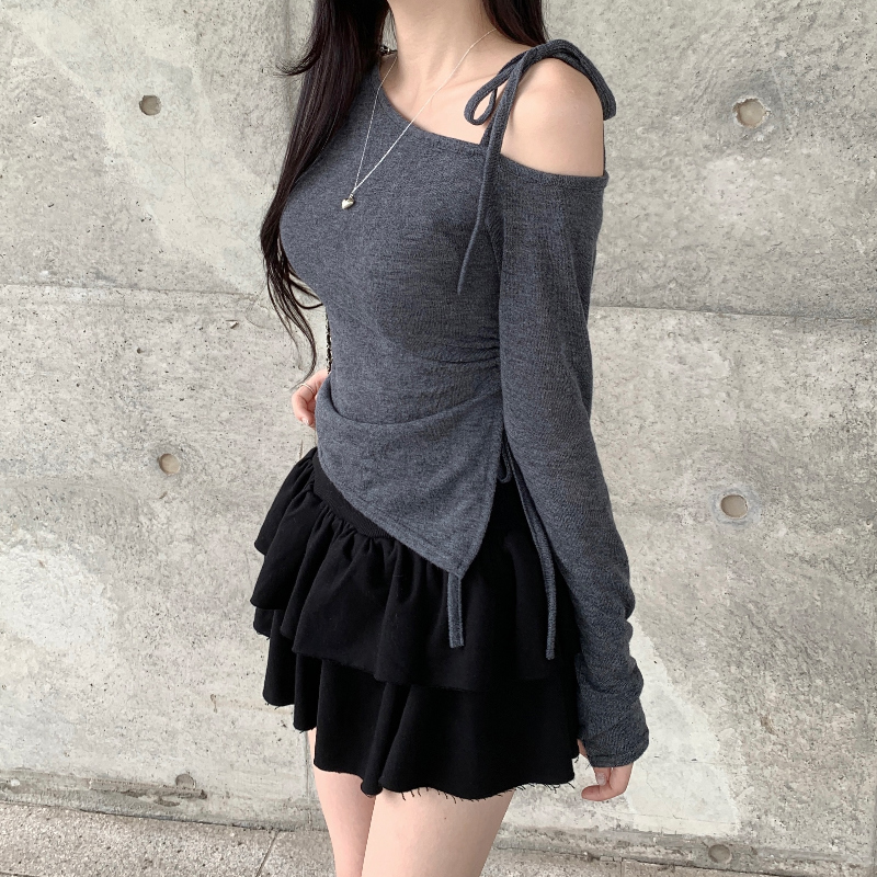 긴팔 티셔츠 모델 착용 이미지-S1L7