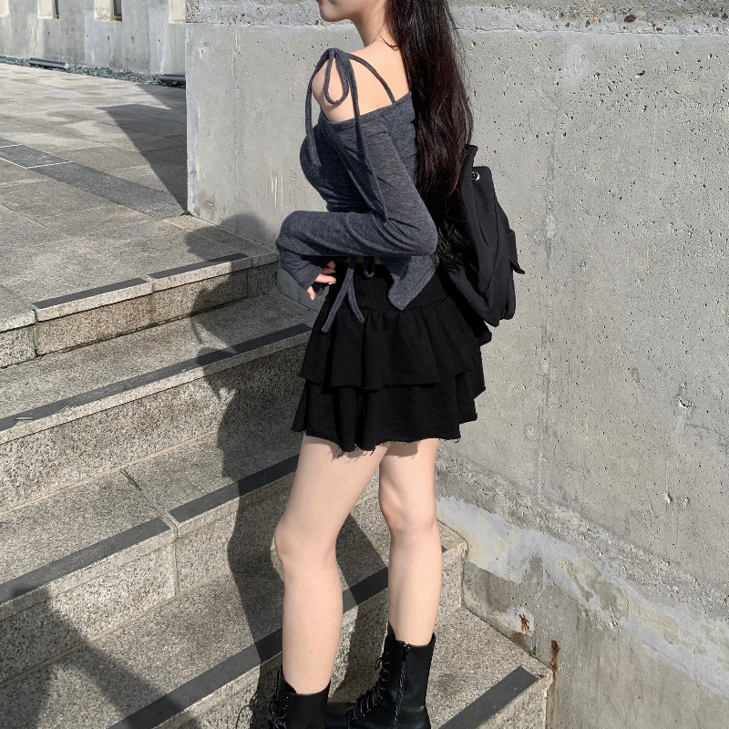 긴팔 티셔츠 모델 착용 이미지-S1L14