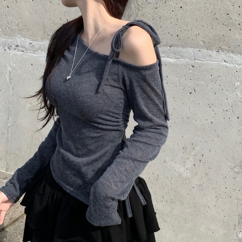 긴팔 티셔츠 모델 착용 이미지-S1L4