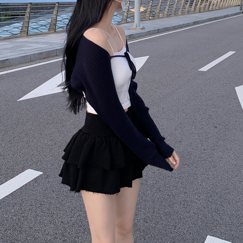 미니 스커트 모델 착용 이미지-S1L31