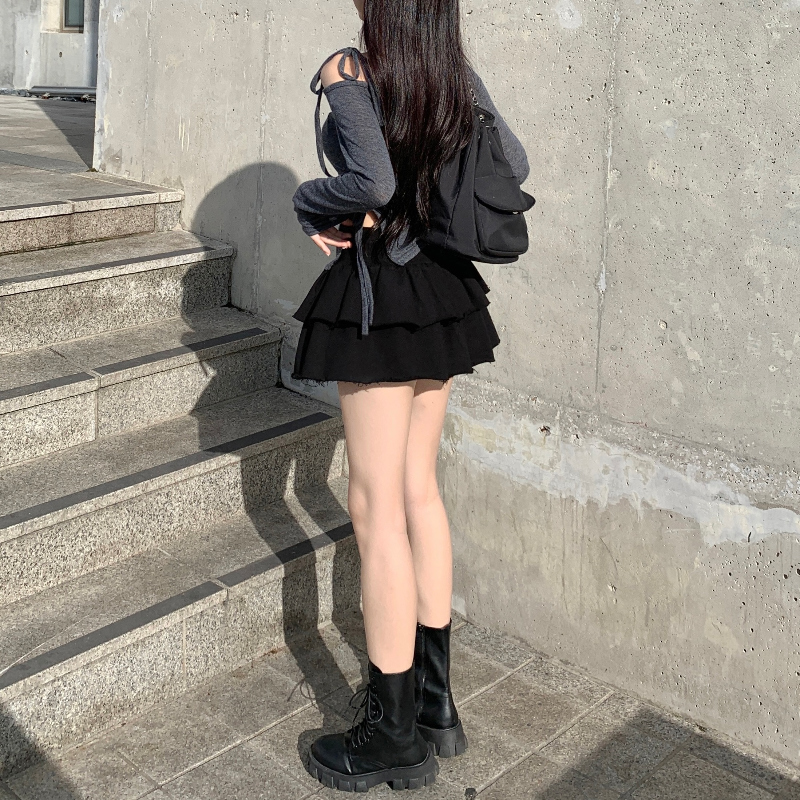 미니 스커트 모델 착용 이미지-S1L5