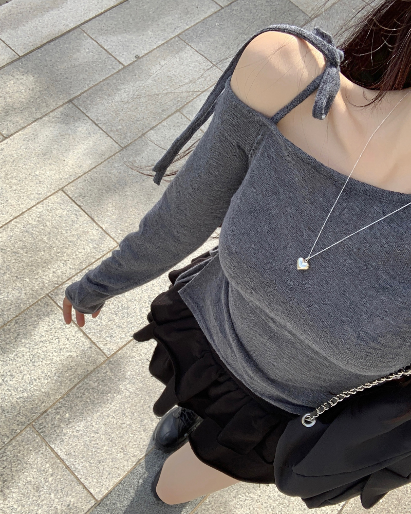 긴팔 티셔츠 모델 착용 이미지-S1L5