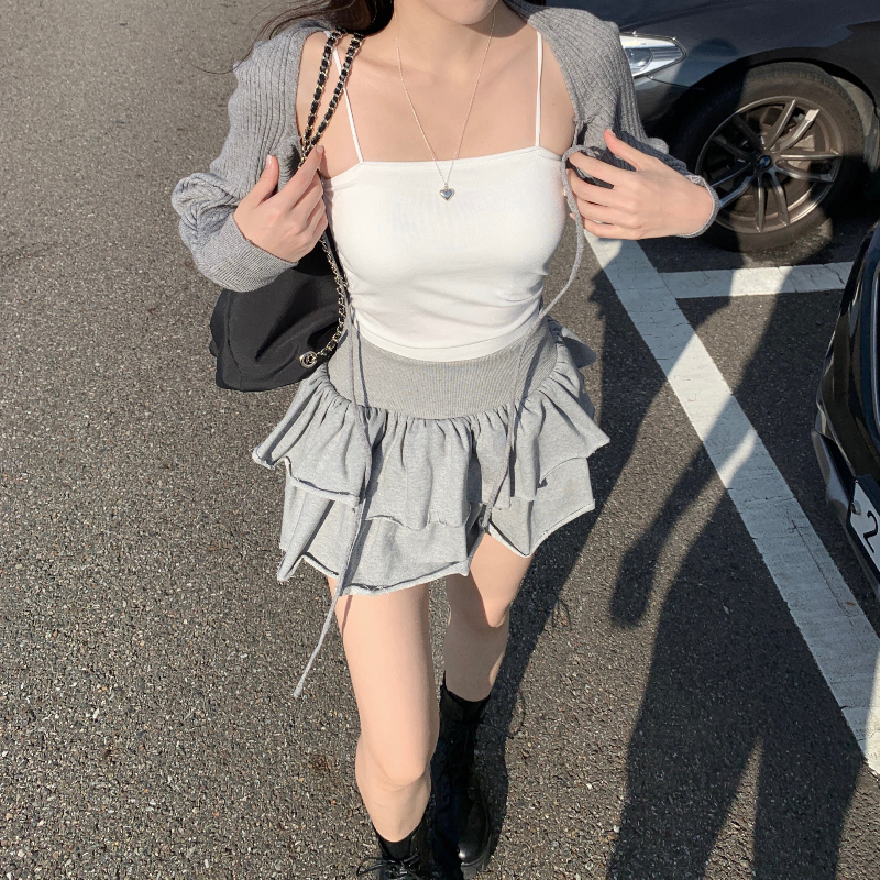 미니 스커트 모델 착용 이미지-S1L23