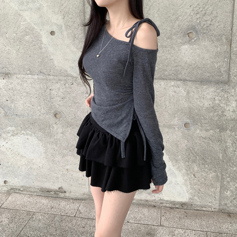 미니 스커트 모델 착용 이미지-S1L14