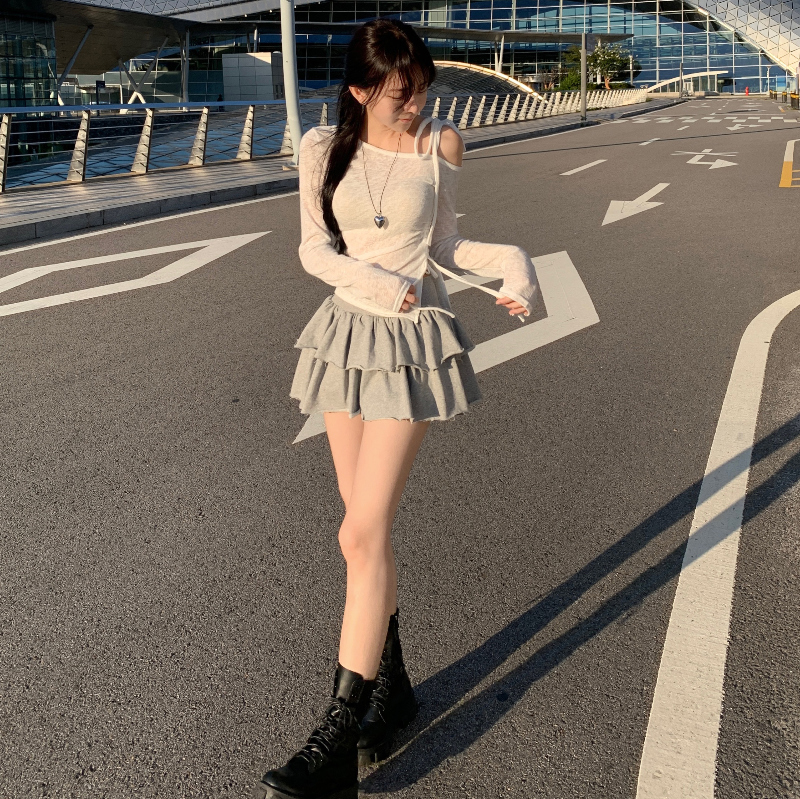 긴팔 티셔츠 모델 착용 이미지-S1L18