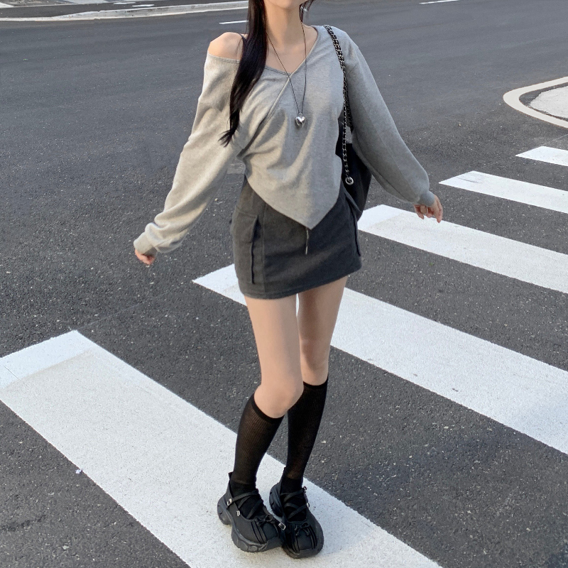 미니 스커트 모델 착용 이미지-S1L7