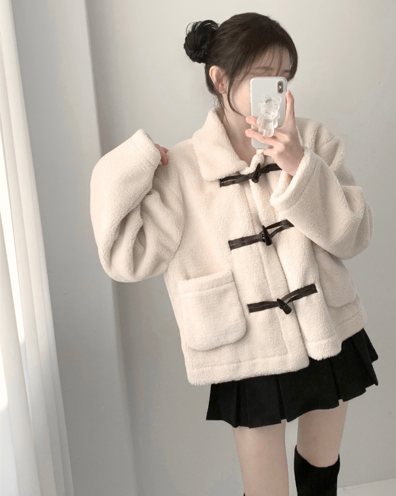 ボアポケットショートムートンコート | ファッション通販サイト NUGU