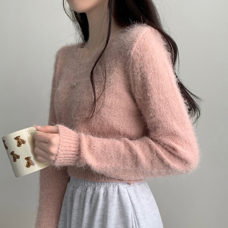 긴팔 티셔츠 모델 착용 이미지-S1L22