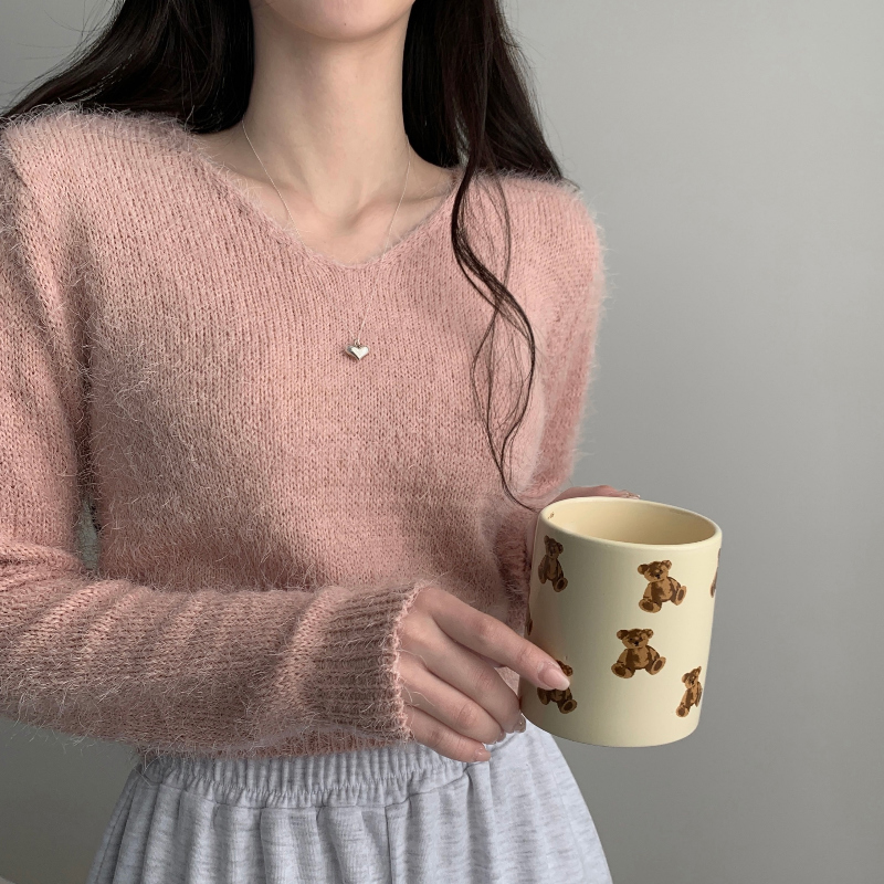 긴팔 티셔츠 모델 착용 이미지-S1L21