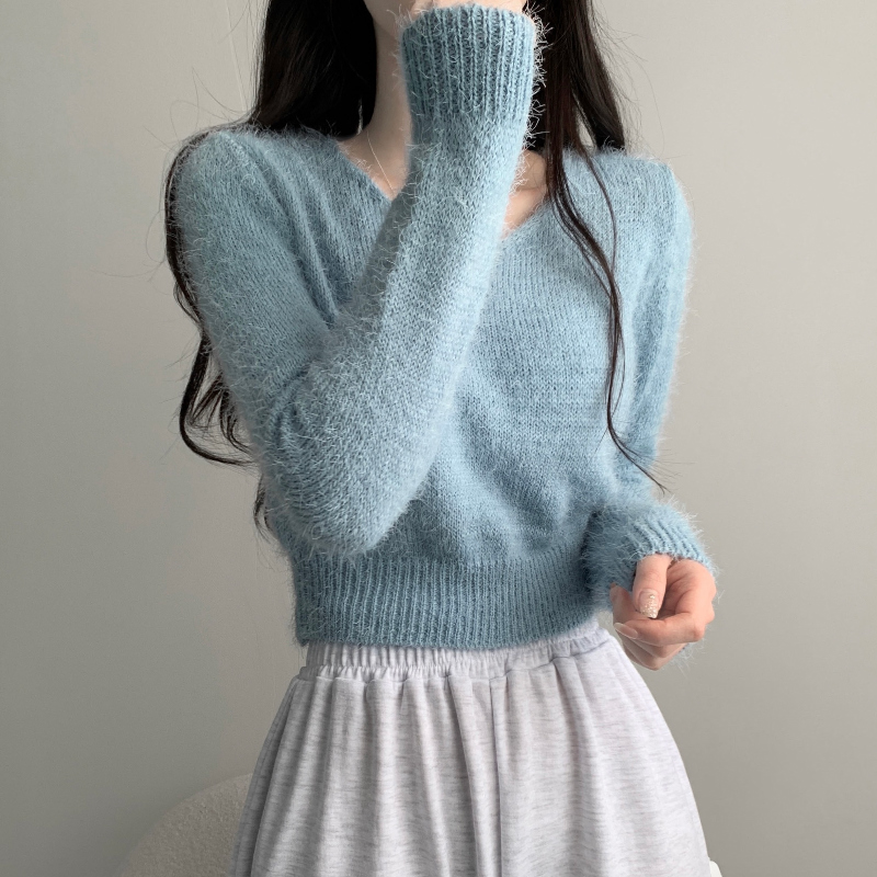 긴팔 티셔츠 모델 착용 이미지-S1L43