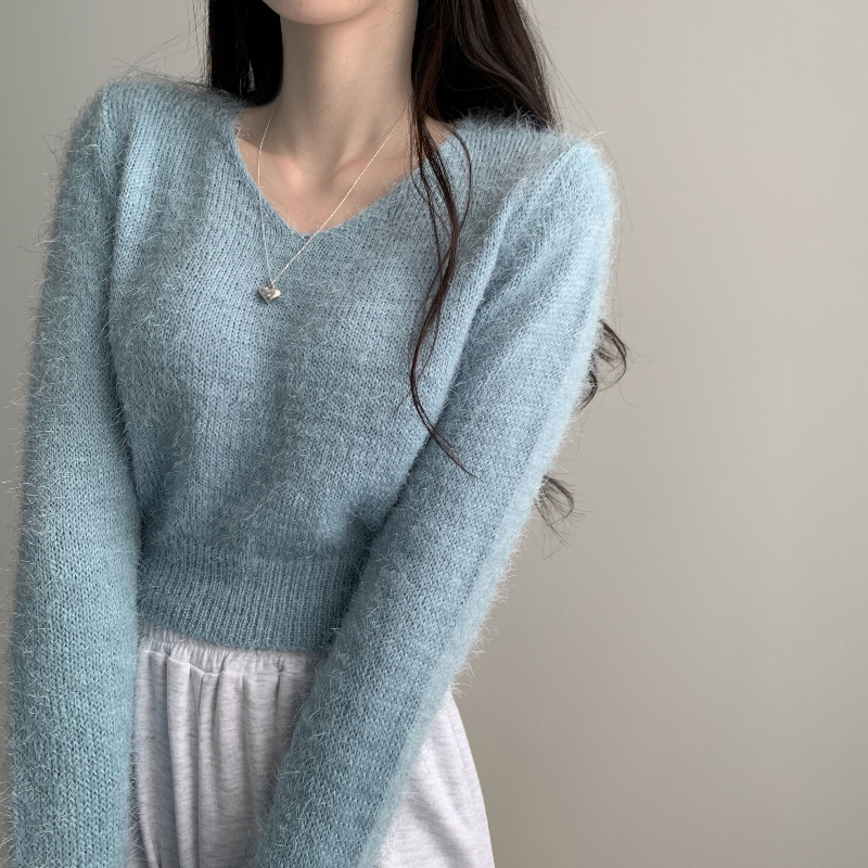 긴팔 티셔츠 모델 착용 이미지-S1L48