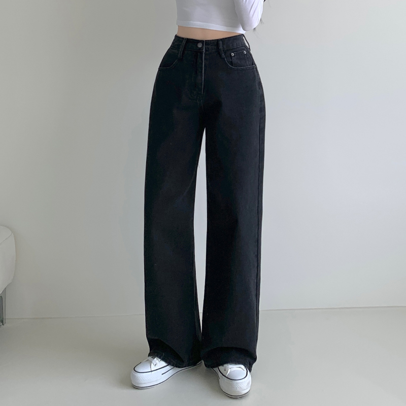 ["인생"데님🖤/기장선택/~XL] 올데이 하이웨스트 캣브러쉬 워싱 데님 와이드 팬츠 바지 키작녀 키큰녀 빅사이즈 청바지 상세 이미지 36
