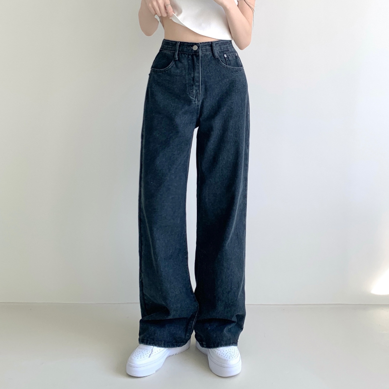 ["인생"데님🖤/기장선택/~XL] 올데이 하이웨스트 캣브러쉬 워싱 데님 와이드 팬츠 바지 키작녀 키큰녀 빅사이즈 청바지 상세 이미지 32