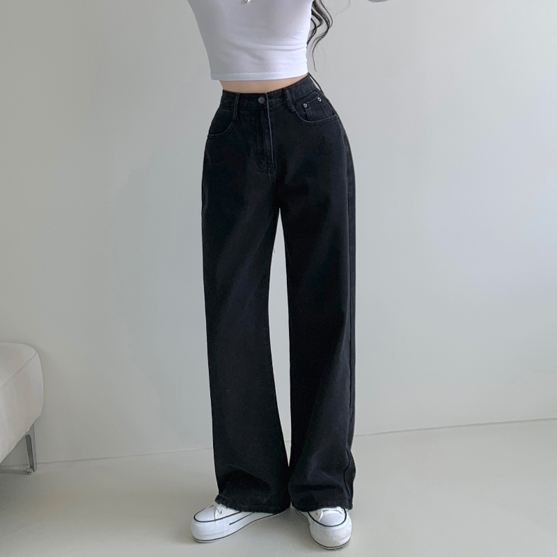["인생"데님🖤/기장선택/~XL] 올데이 하이웨스트 캣브러쉬 워싱 데님 와이드 팬츠 바지 키작녀 키큰녀 빅사이즈 청바지 상세 이미지 35