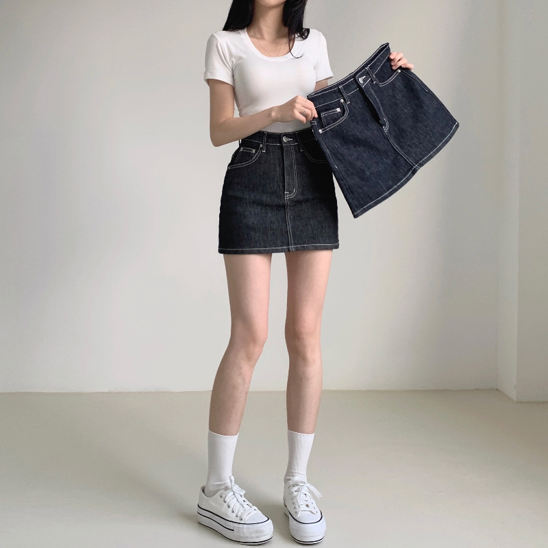 미니 스커트 모델 착용 이미지-S1L14