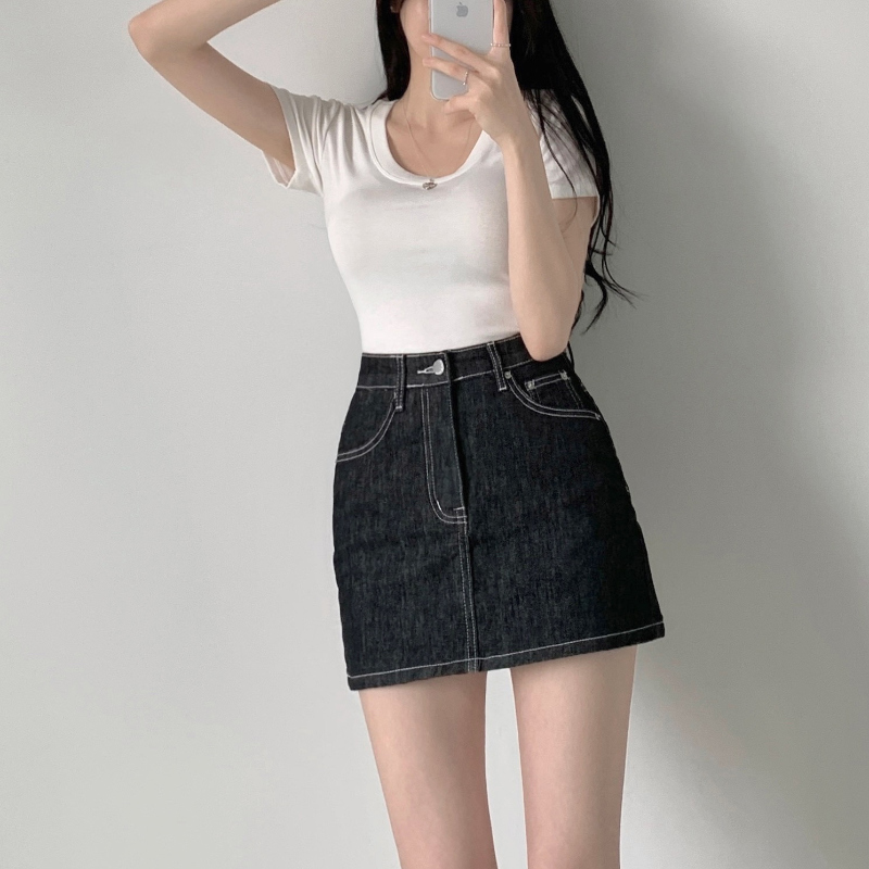 미니 스커트 모델 착용 이미지-S1L17