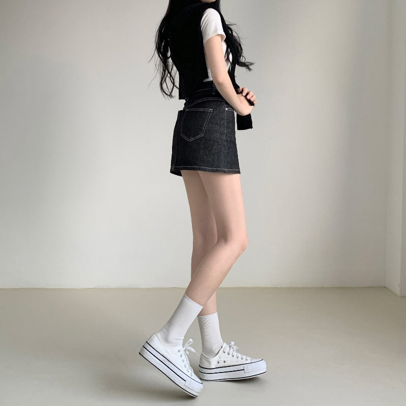 미니 스커트 모델 착용 이미지-S1L12