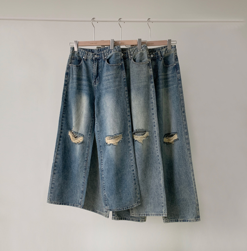 미니 스커트 카키 색상 이미지-S1L38