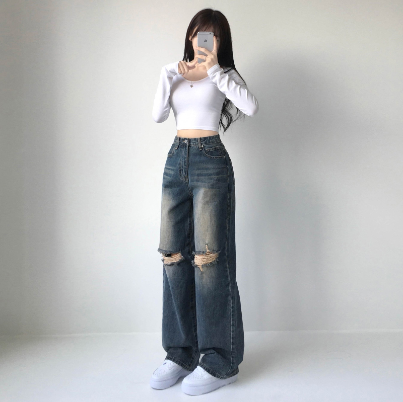 미니 스커트 모델 착용 이미지-S1L7