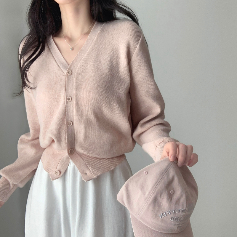 카디건 모델 착용 이미지-S4L34