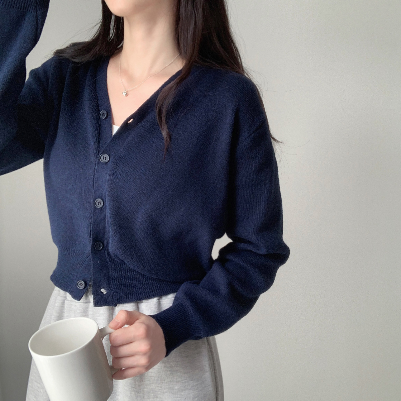 카디건 모델 착용 이미지-S4L35