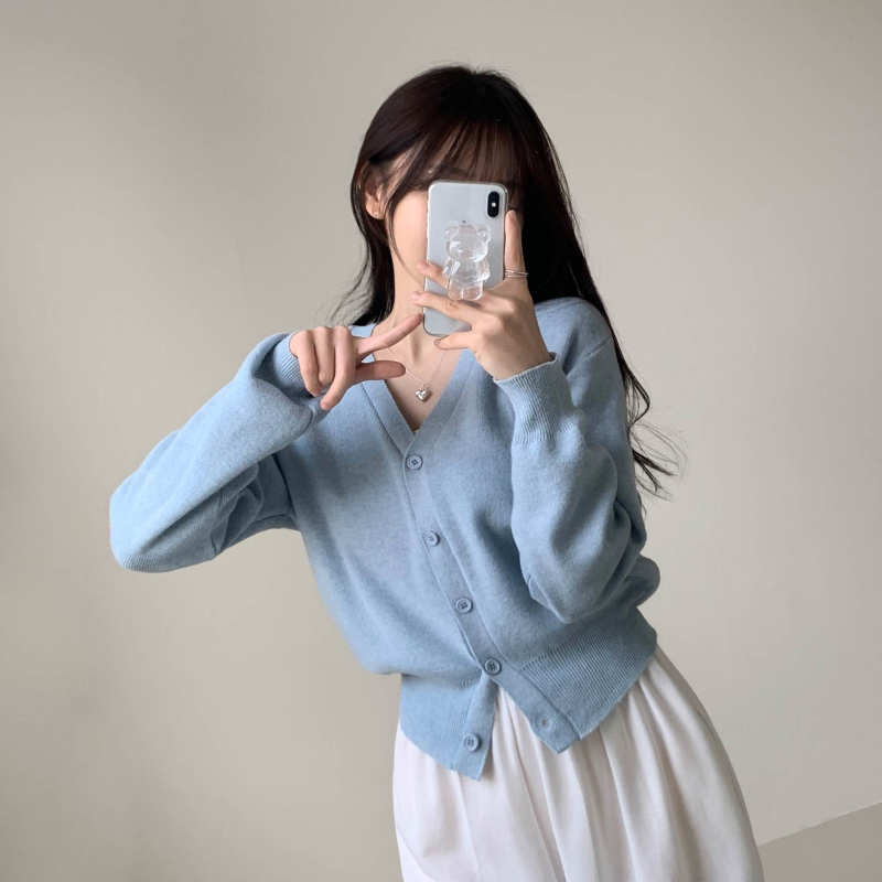 카디건 모델 착용 이미지-S4L16