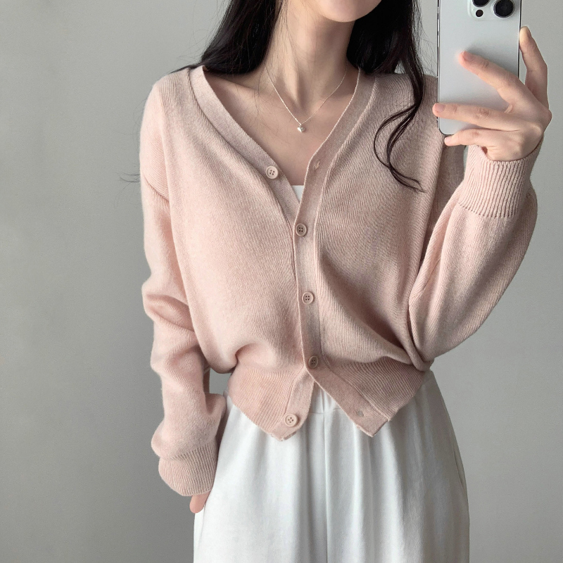 카디건 모델 착용 이미지-S4L31