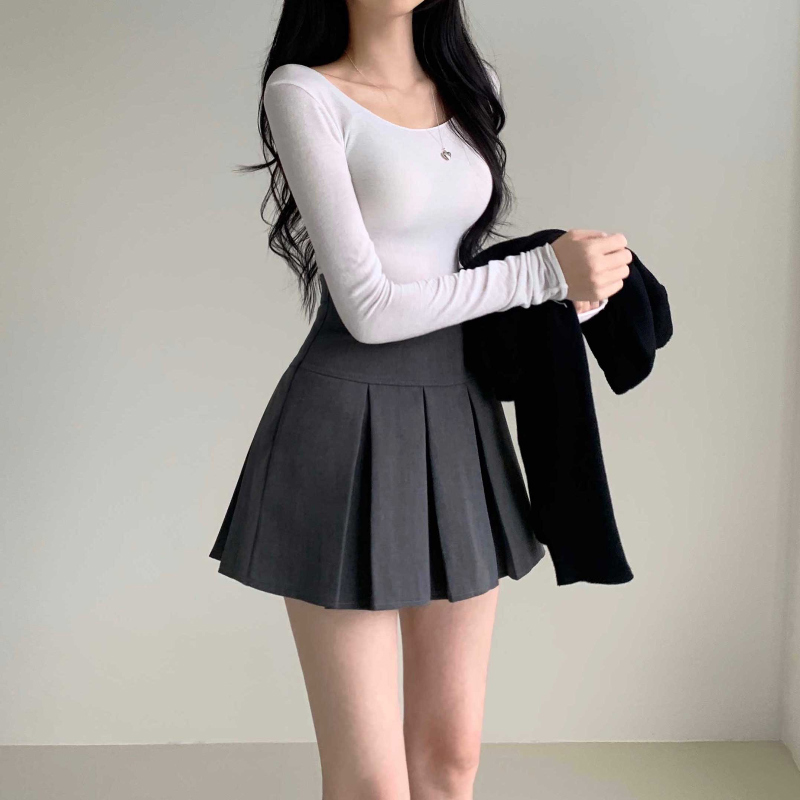 미니 스커트 모델 착용 이미지-S1L42