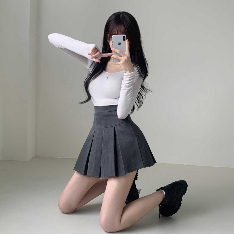 미니 스커트 모델 착용 이미지-S1L31