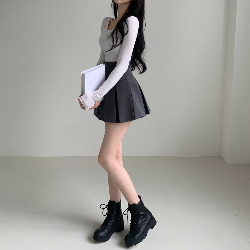 미니 스커트 모델 착용 이미지-S1L41