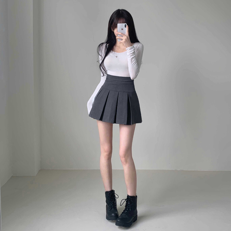 미니 스커트 모델 착용 이미지-S1L33