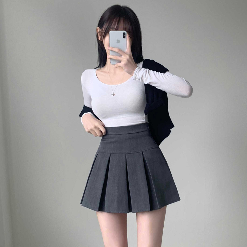 미니 스커트 모델 착용 이미지-S1L38