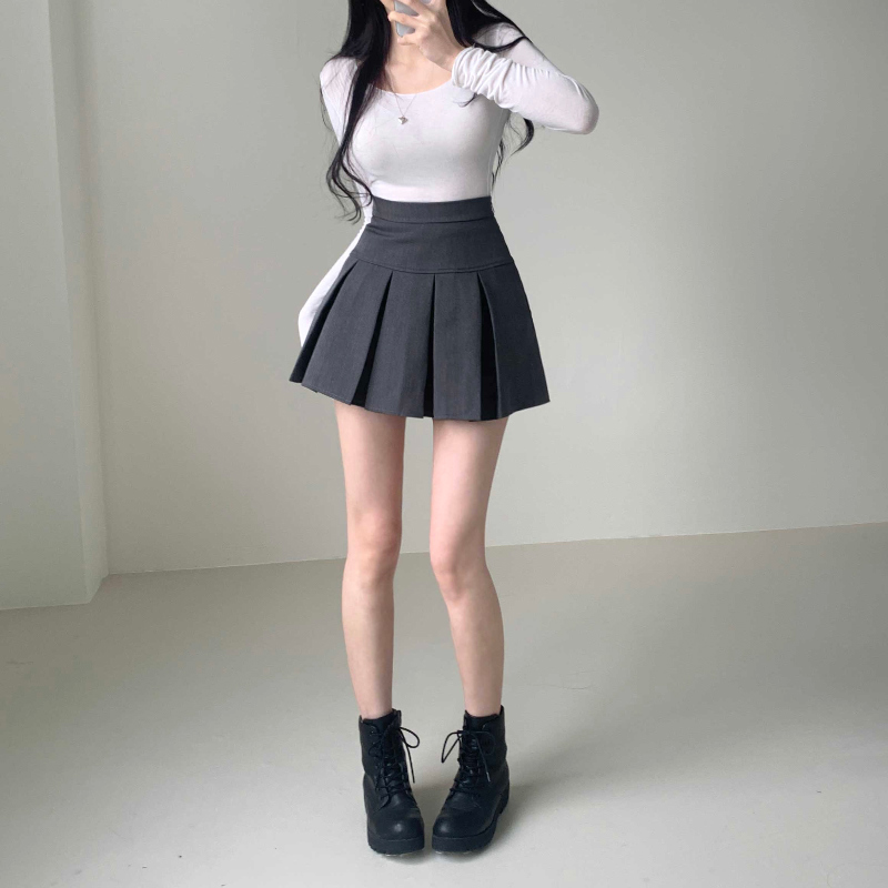 미니 스커트 모델 착용 이미지-S1L35