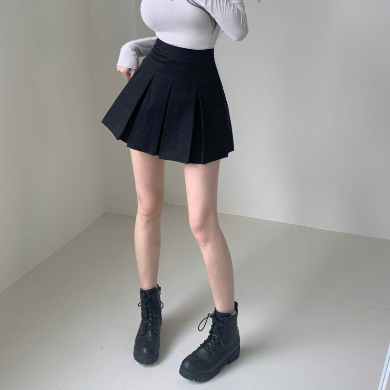 미니 스커트 모델 착용 이미지-S1L46