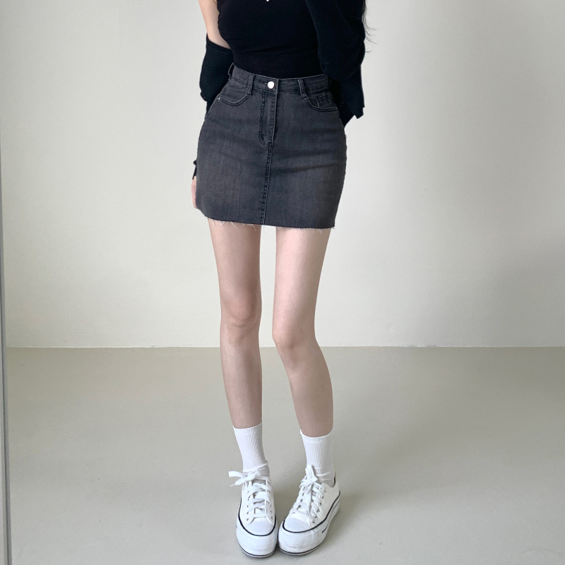 미니 스커트 모델 착용 이미지-S1L11